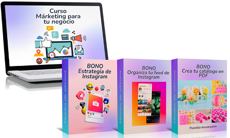 mockup bono curso marketing